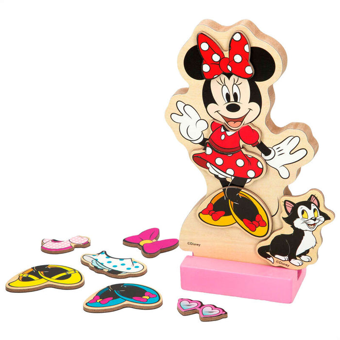 Disney Minnie dresses wooden magnetic set-2