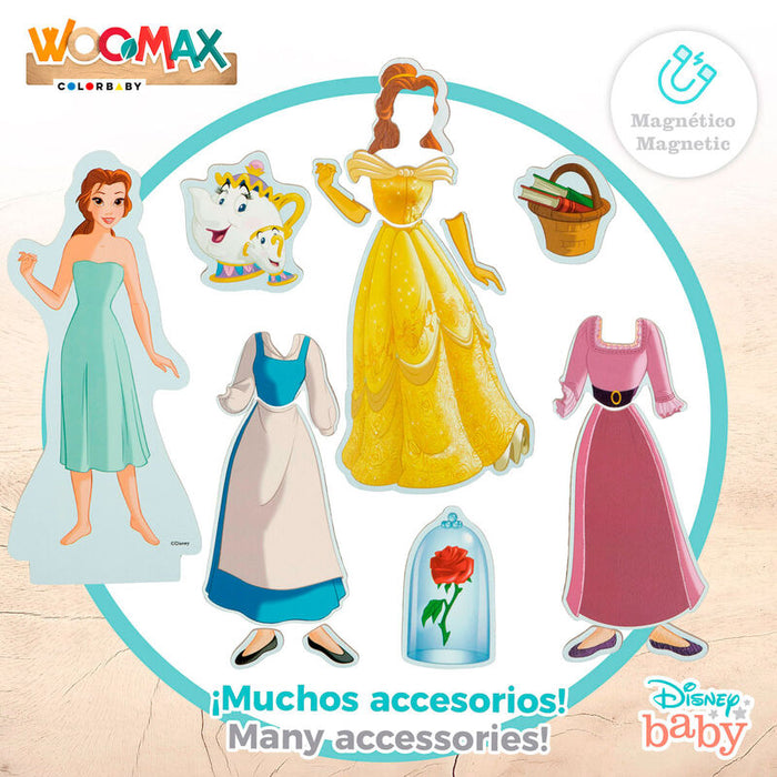 Disney Princess dresses wooden magnetic set-3