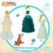 Disney Cinderella dresses wooden magnetic set-4
