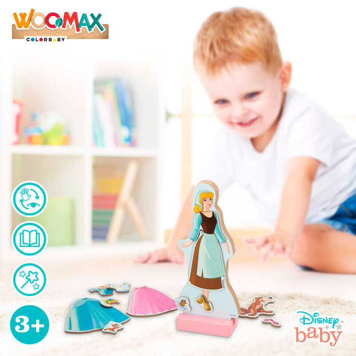 Disney Cinderella dresses wooden magnetic set-6