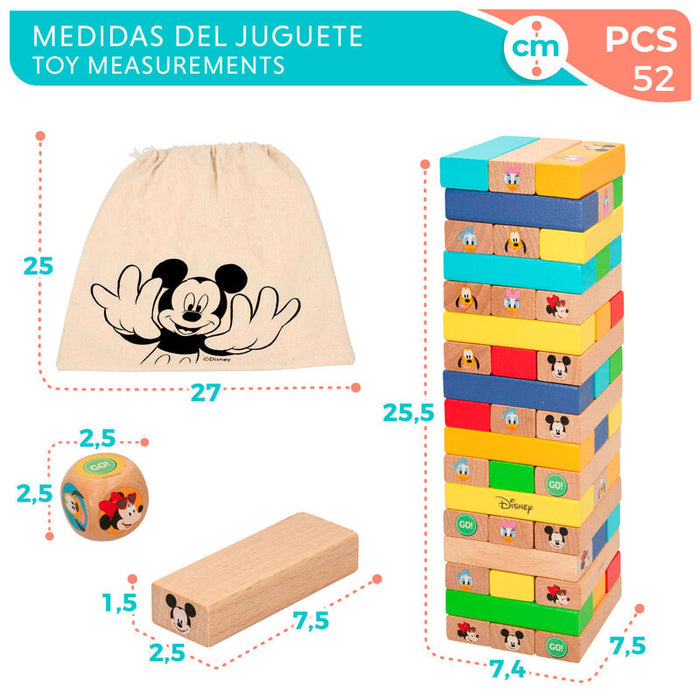 Disney blocks tower + domino wooden set-6