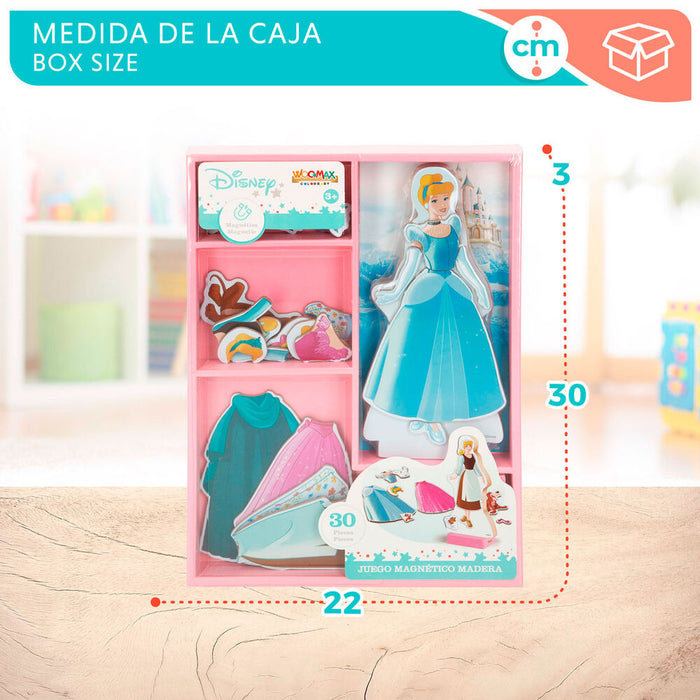Disney Cinderella dresses wooden magnetic set-8