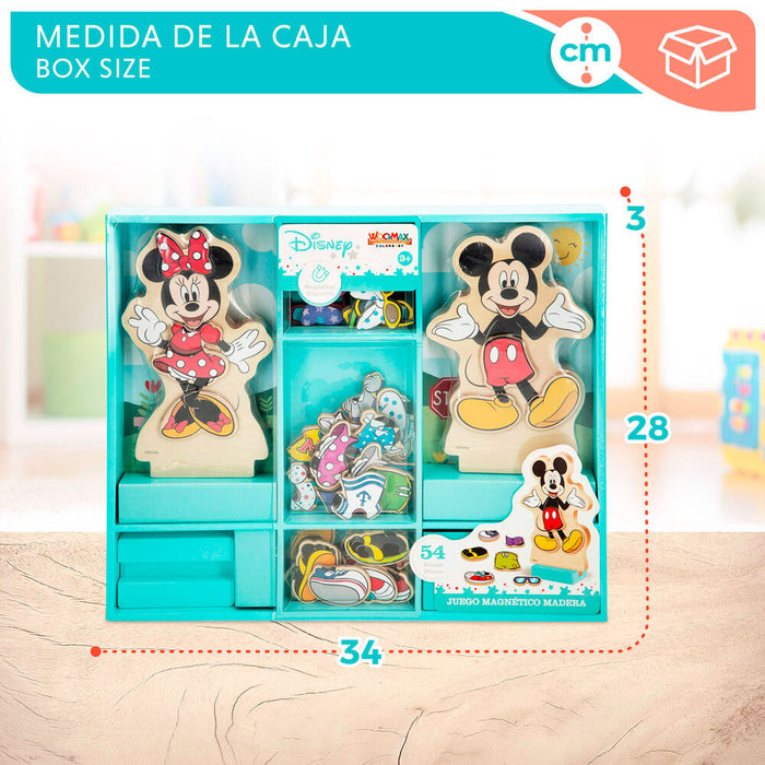 Disney Minnie dresses wooden magnetic set-8