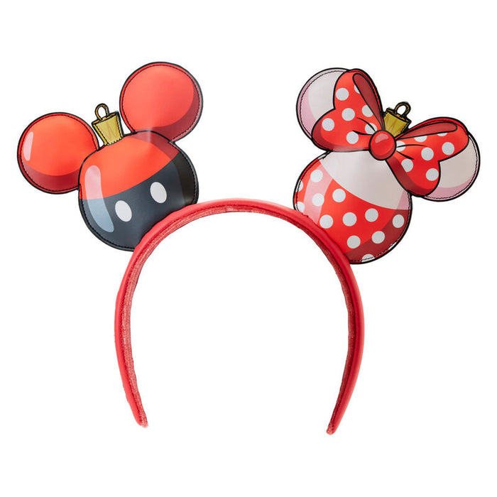 Loungefly Disney Mickey & Minnie Christmas ear headband-1