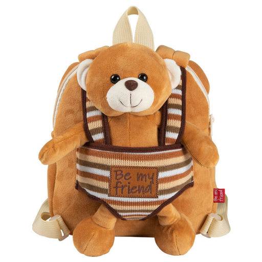 Benji Bear reversible backpack with plush toy 25cm-1