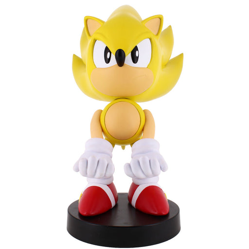 Sonic Super Sonic figure clamping bracket Cable guy 21cm-0