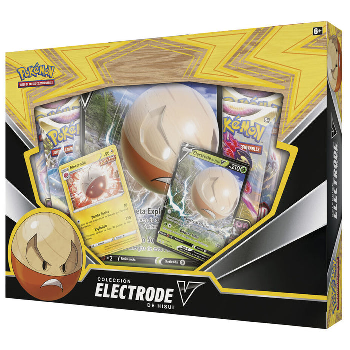 Spanish Pokemon Electrode Hisui V Collectible card game box-2