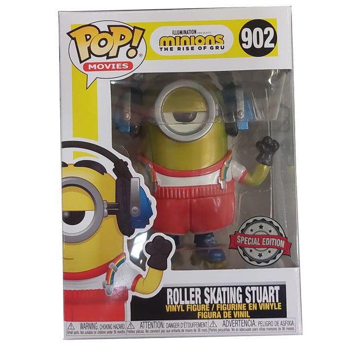 Set figure POP & Tee Minions Roller Skating Stuart Metallic Exclusive-1