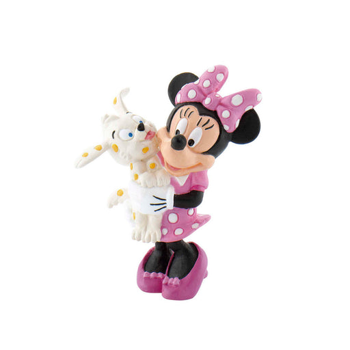 Disney Minnie with Puppy figure 7cm-0