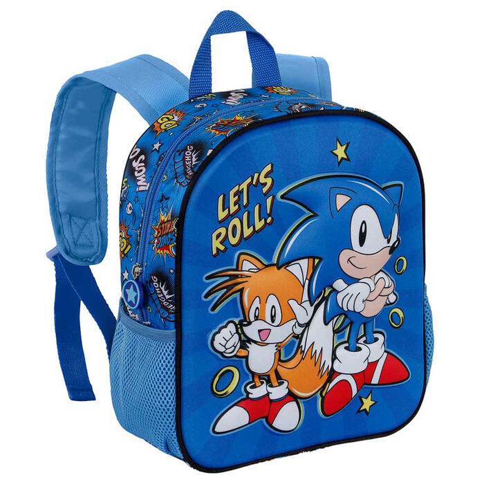 Sonic The Hedgehog Lets Roll 3D backpack 31cm-3