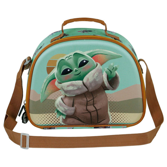 Star Wars The Mandalorian Grogu Say Hi 3D lunch bag-0