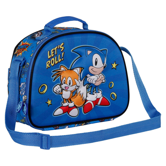 Sonic The Hedgehog Lets Roll 3D lunch bag-1