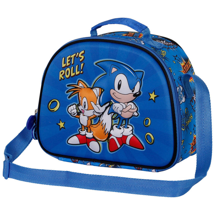 Sonic The Hedgehog Lets Roll 3D lunch bag-3