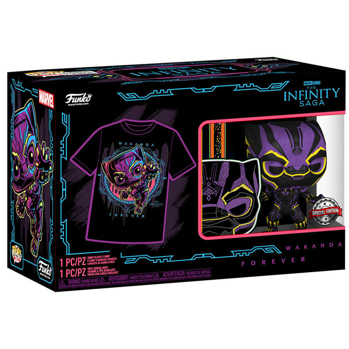 Set figure POP & Tee Marvel Wakanda Forever Black Panther Exclusive-4