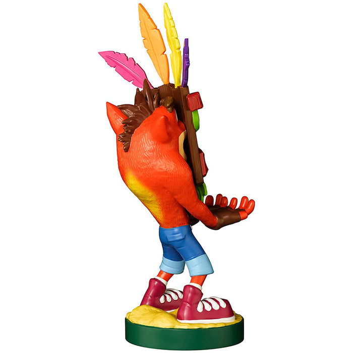 Crash Bandicoot Aku Aku figure clamping bracket Cable guy 20cm-2