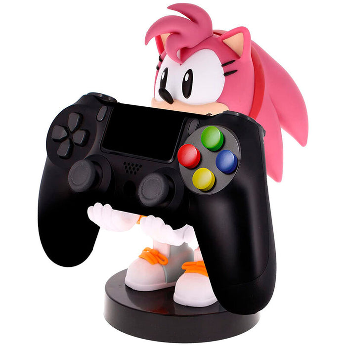 Sonic Amy Rose figure clamping bracket Cable guy 20cm-2