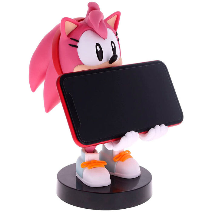 Sonic Amy Rose figure clamping bracket Cable guy 20cm-3