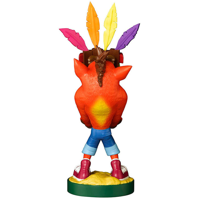 Crash Bandicoot Aku Aku figure clamping bracket Cable guy 20cm-4