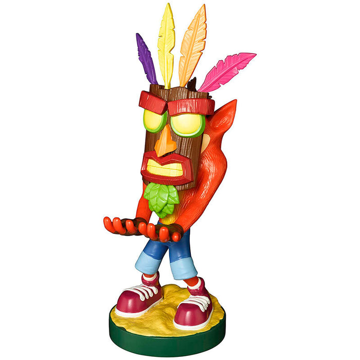 Crash Bandicoot Aku Aku figure clamping bracket Cable guy 20cm-5