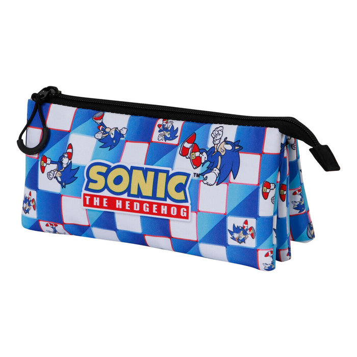 Sonic The Hedgehog Blue Lay triple pencil case-2