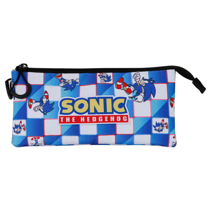Sonic The Hedgehog Blue Lay triple pencil case-3