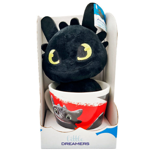 How to Train Your Dragon Toothless Mug + plush toy 18cm-0