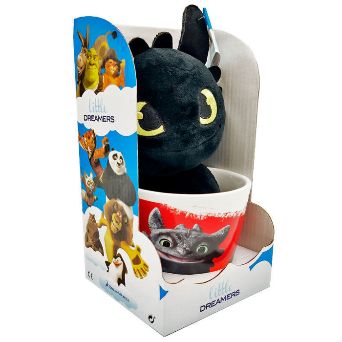 How to Train Your Dragon Toothless Mug + plush toy 18cm-1