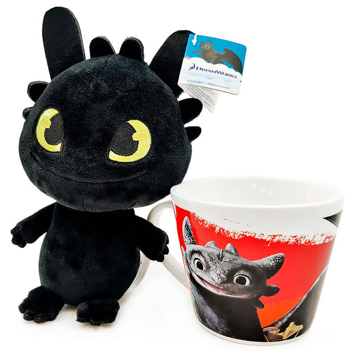 How to Train Your Dragon Toothless Mug + plush toy 18cm-2