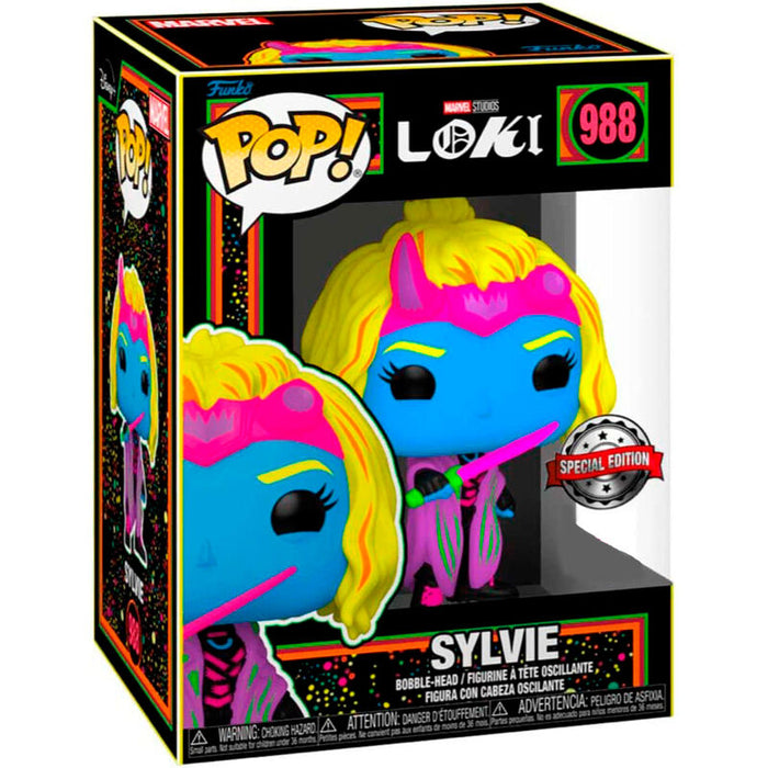 POP figure Marvel Loki Silvye Black Light Exclusive-1
