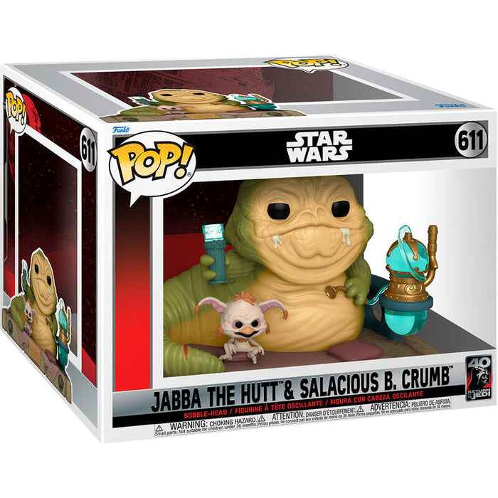 POP figure Star Wars 40th Jabba The Hutt & Salacious B Crumb-0