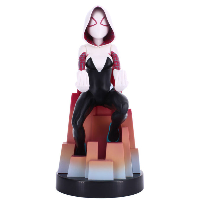 Marvel Spiderman Spider Gwen figure clamping bracket Cable guy 20cm-2