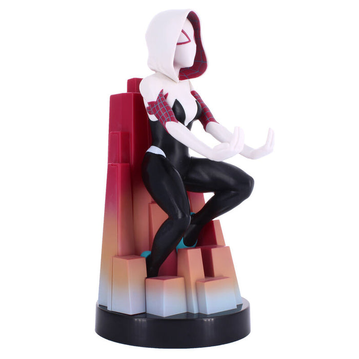 Marvel Spiderman Spider Gwen figure clamping bracket Cable guy 20cm-5