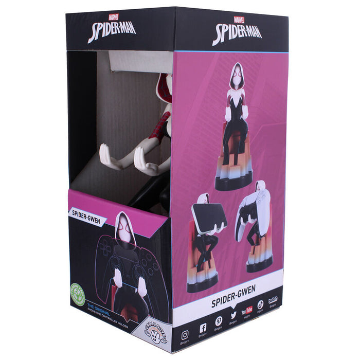Marvel Spiderman Spider Gwen figure clamping bracket Cable guy 20cm-8