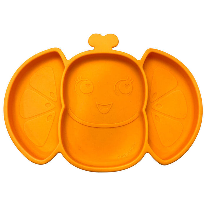 Frootimals Orangiefly anti-slip silicone plate-2