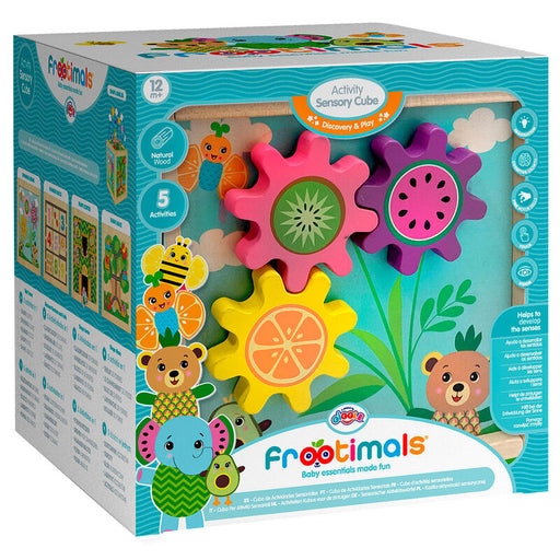 Frootimals wooden activity sensory cube-1