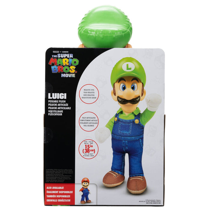 Super Mario Bros Luigi plush toy 30cm-8