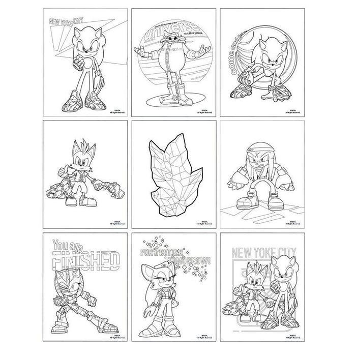 Sonic Prime Colouring stationery set-2