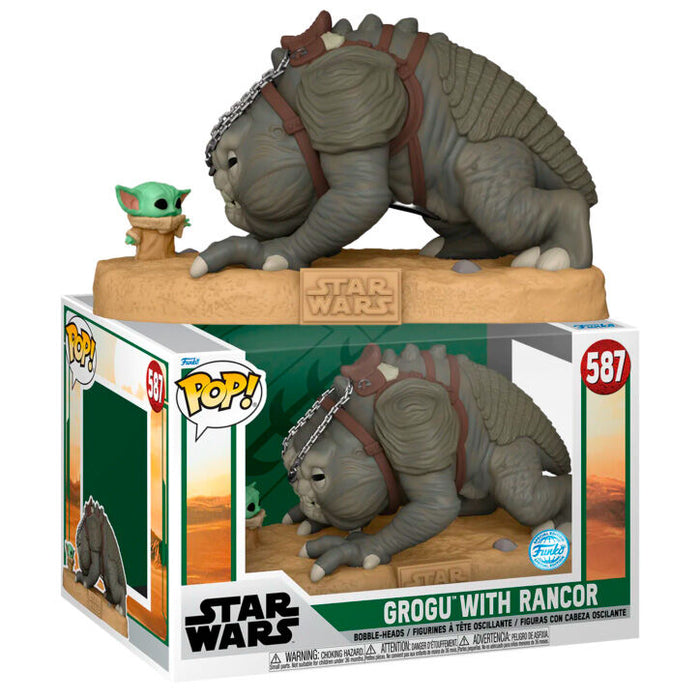 POP figure Star Wars Grogu with Rancor Exclusive-2