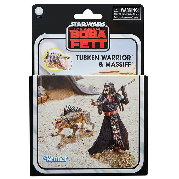 Star Wars The Book of Boba Fett Tusken Warrior & Massiff figures 9,5cm-2