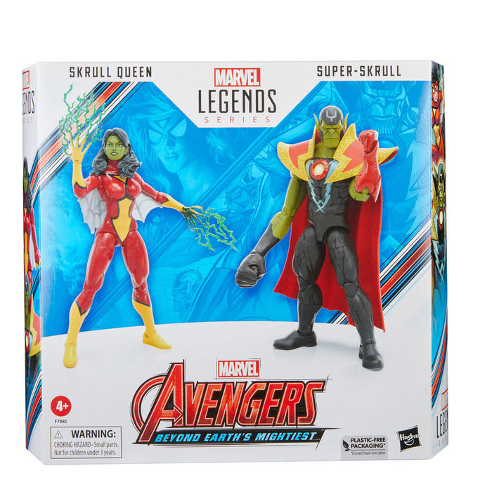 Marvel Avengers Beyond Earth Mightiest Skrull Queen & Super Skrull figures 15cm-1