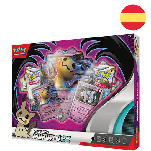 Spanish Pokemon Mimikyu Ex collectible card game blister-1