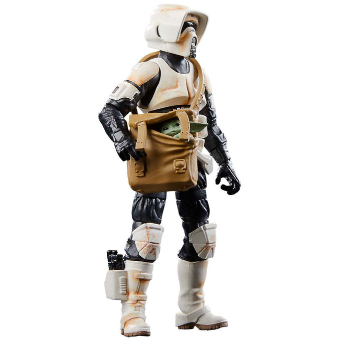 Star Wars the Mandalorian Speeder Bike Scout Trooper & Grogu figure 9cm-5