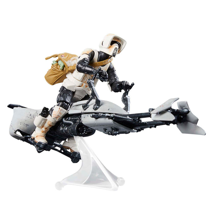 Star Wars the Mandalorian Speeder Bike Scout Trooper & Grogu figure 9cm-1