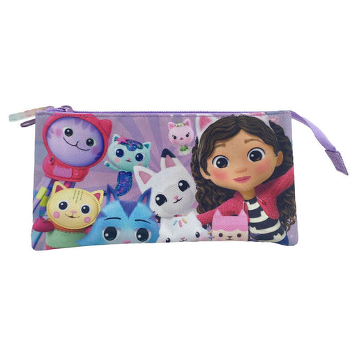Gabbys Dollhouse triple pencil case-0