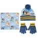 Bluey Kids winter set snood hat gloves-1