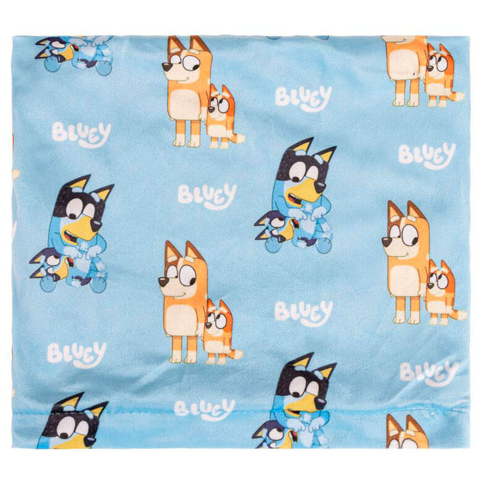 Bluey Kids winter set snood hat gloves-3