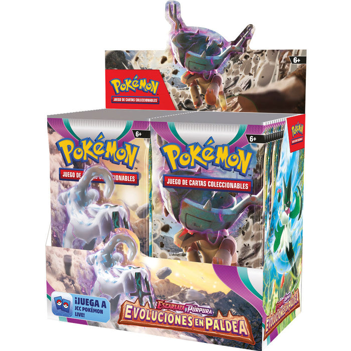 Spanish Pokemon Developments in Paldea trading card game envelopes assort-2