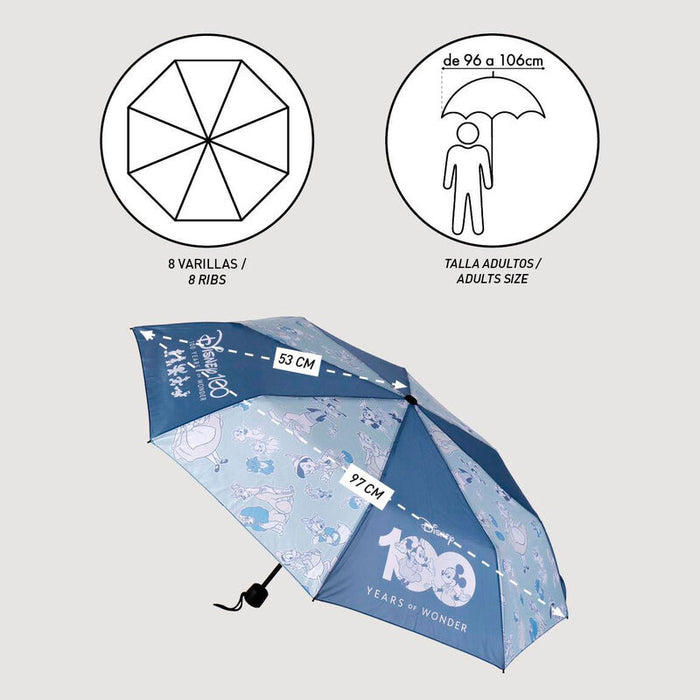 Disney manual folding umbrella 53cm-2