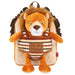 Lenny Lion reversible backpack with plush toy 25cm-1