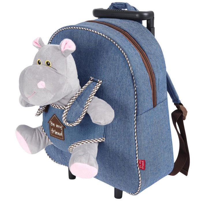 Holly Hypopotamo Trolley with plush toy 38cm-1